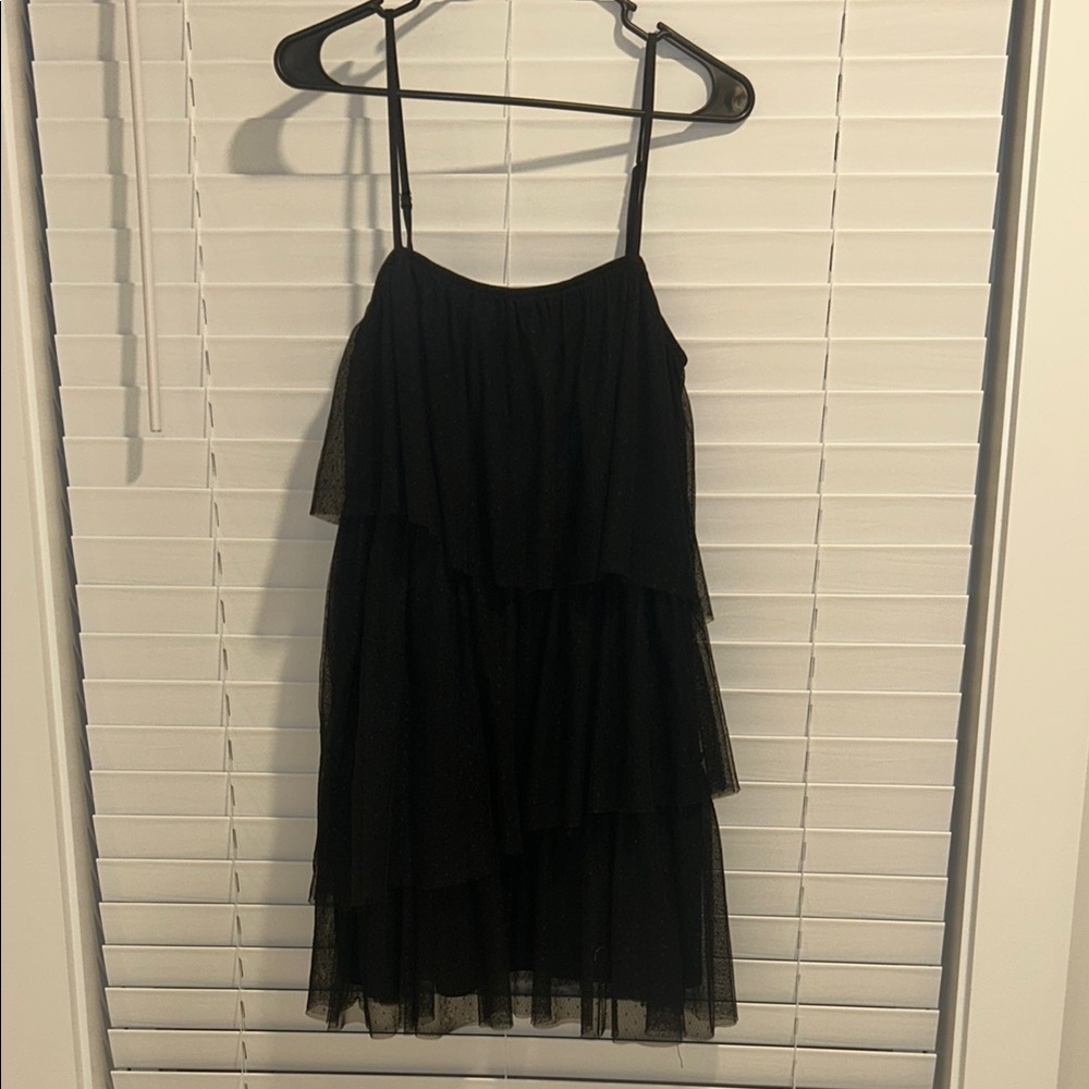 Promesa Black Textured Dress